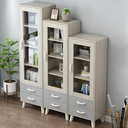 Contemporary Style Standard Bookcase Vertical Book Shelf with Drawer Storage Clearhalo 'Bookcases' 'furn' 'furn_bookcases' 'Furniture' 'furniture_bookcases' 'kitchen' 'kitchen_bookcases' 'Living Room Furniture' 'Office Furniture' 4708874