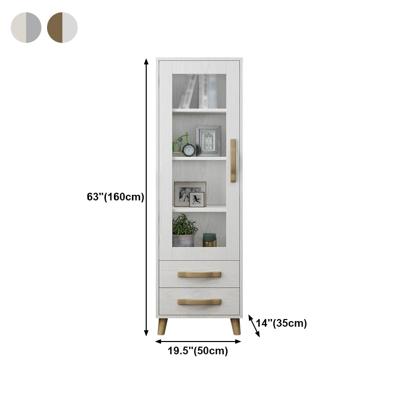 Contemporary Style Standard Bookcase Vertical Book Shelf with Drawer Storage Clearhalo 'Bookcases' 'furn' 'furn_bookcases' 'Furniture' 'furniture_bookcases' 'kitchen' 'kitchen_bookcases' 'Living Room Furniture' 'Office Furniture' 4708875