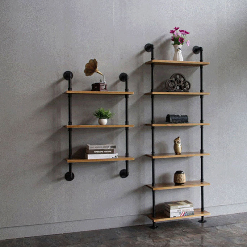 Wall Mounted Bookcase Industrial Metal Floating Shelf for Study Room Clearhalo 'Bookcases' 'furn' 'furn_bookcases' 'Furniture' 'furniture_bookcases' 'kitchen' 'kitchen_bookcases' 'Living Room Furniture' 'Office Furniture' 4708887