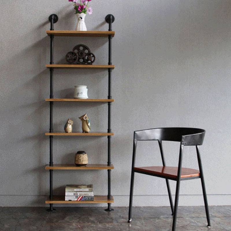Wall Mounted Bookcase Industrial Metal Floating Shelf for Study Room Clearhalo 'Bookcases' 'furn' 'furn_bookcases' 'Furniture' 'furniture_bookcases' 'kitchen' 'kitchen_bookcases' 'Living Room Furniture' 'Office Furniture' 4708888