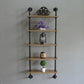 Wall Mounted Bookcase Industrial Metal Floating Shelf for Study Room 23.6"L x 7.9"W x 59.1"H Clearhalo 'Bookcases' 'furn' 'furn_bookcases' 'Furniture' 'furniture_bookcases' 'kitchen' 'kitchen_bookcases' 'Living Room Furniture' 'Office Furniture' 4708893