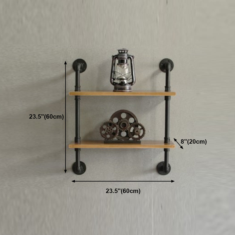 Wall Mounted Bookcase Industrial Metal Floating Shelf for Study Room Clearhalo 'Bookcases' 'furn' 'furn_bookcases' 'Furniture' 'furniture_bookcases' 'kitchen' 'kitchen_bookcases' 'Living Room Furniture' 'Office Furniture' 4708894