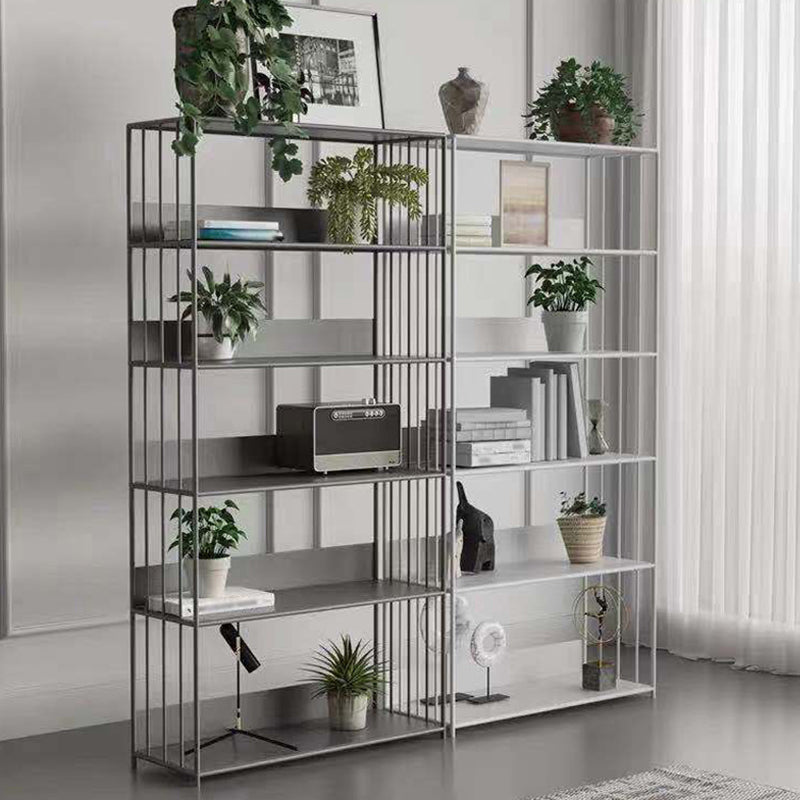 Open Metal Bookcase Modern Style Rectangular Shelve for Study Room Clearhalo 'Bookcases' 'furn' 'furn_bookcases' 'Furniture' 'furniture_bookcases' 'kitchen' 'kitchen_bookcases' 'Living Room Furniture' 'Office Furniture' 4708899
