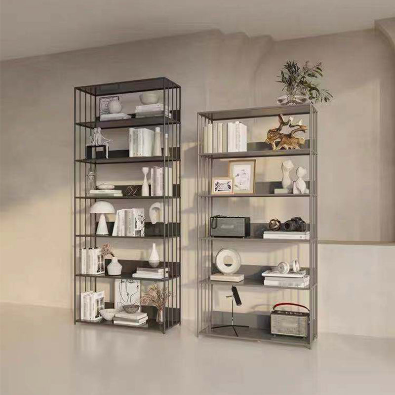 Open Metal Bookcase Modern Style Rectangular Shelve for Study Room Clearhalo 'Bookcases' 'furn' 'furn_bookcases' 'Furniture' 'furniture_bookcases' 'kitchen' 'kitchen_bookcases' 'Living Room Furniture' 'Office Furniture' 4708903