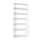 Open Metal Bookcase Modern Style Rectangular Shelve for Study Room 31.5"L x 11.8"W x 74.8"H White Clearhalo 'Bookcases' 'furn' 'furn_bookcases' 'Furniture' 'furniture_bookcases' 'kitchen' 'kitchen_bookcases' 'Living Room Furniture' 'Office Furniture' 4708904