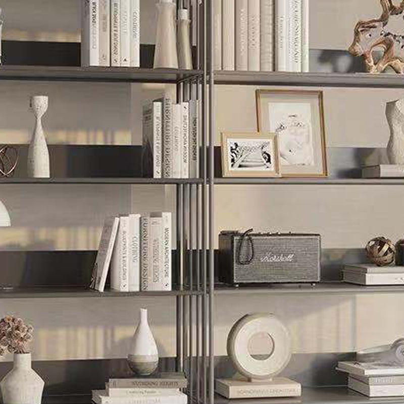 Open Metal Bookcase Modern Style Rectangular Shelve for Study Room Clearhalo 'Bookcases' 'furn' 'furn_bookcases' 'Furniture' 'furniture_bookcases' 'kitchen' 'kitchen_bookcases' 'Living Room Furniture' 'Office Furniture' 4708914