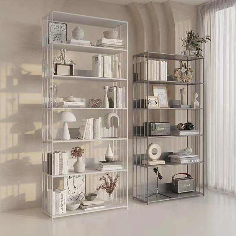 Open Metal Bookcase Modern Style Rectangular Shelve for Study Room Clearhalo 'Bookcases' 'furn' 'furn_bookcases' 'Furniture' 'furniture_bookcases' 'kitchen' 'kitchen_bookcases' 'Living Room Furniture' 'Office Furniture' 4708916