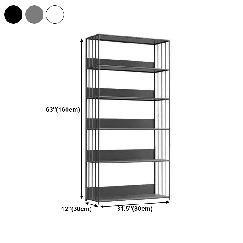 Open Metal Bookcase Modern Style Rectangular Shelve for Study Room Clearhalo 'Bookcases' 'furn' 'furn_bookcases' 'Furniture' 'furniture_bookcases' 'kitchen' 'kitchen_bookcases' 'Living Room Furniture' 'Office Furniture' 4708919