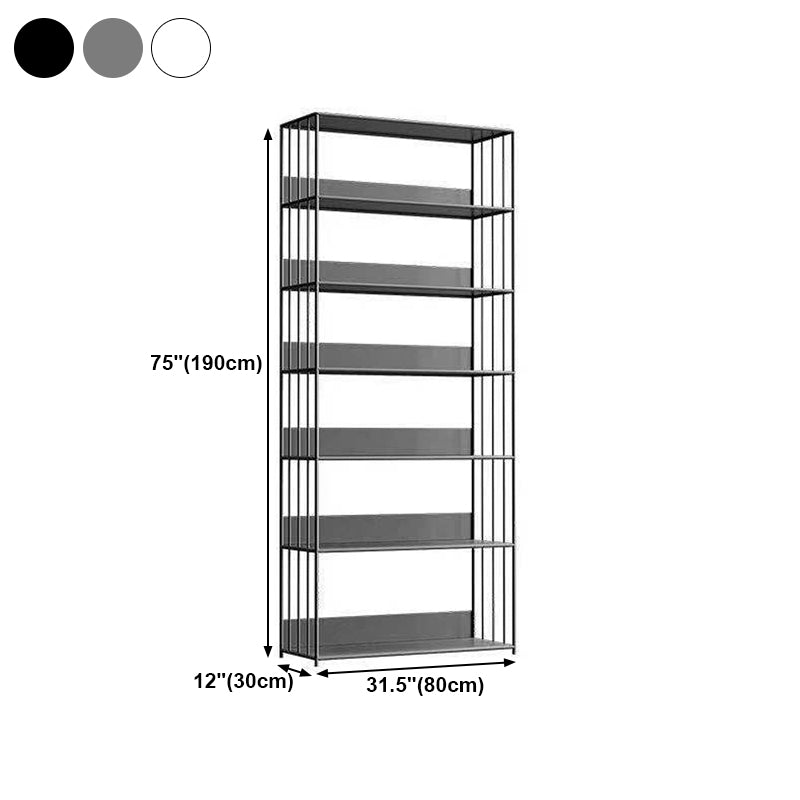 Open Metal Bookcase Modern Style Rectangular Shelve for Study Room Clearhalo 'Bookcases' 'furn' 'furn_bookcases' 'Furniture' 'furniture_bookcases' 'kitchen' 'kitchen_bookcases' 'Living Room Furniture' 'Office Furniture' 4708920
