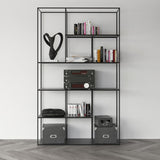 Minimalist Style Open Shelve Bookcase in Metal Material Shelves Clearhalo 'Bookcases' 'furn' 'furn_bookcases' 'Furniture' 'furniture_bookcases' 'kitchen' 'kitchen_bookcases' 'Living Room Furniture' 'Office Furniture' 4708921