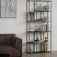 Minimalist Style Open Shelve Bookcase in Metal Material Shelves Clearhalo 'Bookcases' 'furn' 'furn_bookcases' 'Furniture' 'furniture_bookcases' 'kitchen' 'kitchen_bookcases' 'Living Room Furniture' 'Office Furniture' 4708922