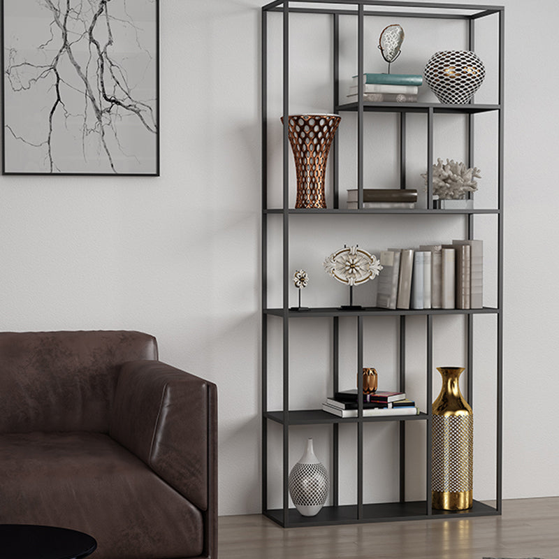 Minimalist Style Open Shelve Bookcase in Metal Material Shelves Clearhalo 'Bookcases' 'furn' 'furn_bookcases' 'Furniture' 'furniture_bookcases' 'kitchen' 'kitchen_bookcases' 'Living Room Furniture' 'Office Furniture' 4708922