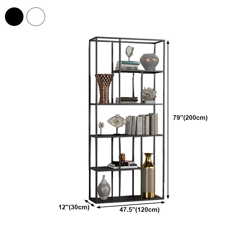 Minimalist Style Open Shelve Bookcase in Metal Material Shelves Clearhalo 'Bookcases' 'furn' 'furn_bookcases' 'Furniture' 'furniture_bookcases' 'kitchen' 'kitchen_bookcases' 'Living Room Furniture' 'Office Furniture' 4708931