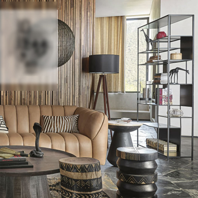 Industrial Style Metal Bookshelf Black Open Shelf Bookcase for Office Clearhalo 'Bookcases' 'furn' 'furn_bookcases' 'Furniture' 'furniture_bookcases' 'kitchen' 'kitchen_bookcases' 'Living Room Furniture' 'Office Furniture' 4708968