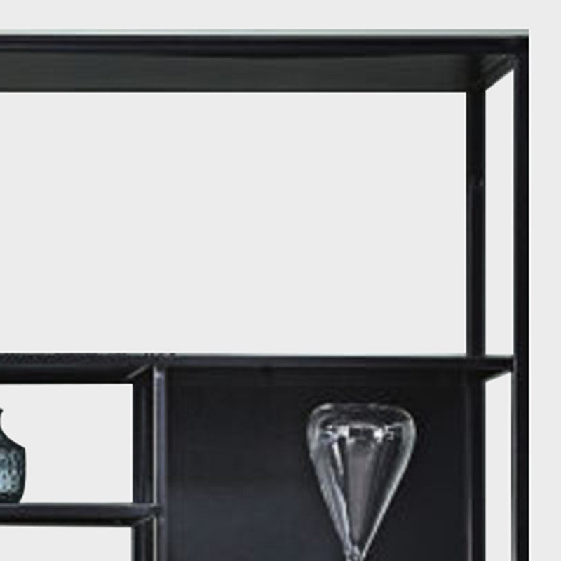 Industrial Style Metal Bookshelf Black Open Shelf Bookcase for Office Clearhalo 'Bookcases' 'furn' 'furn_bookcases' 'Furniture' 'furniture_bookcases' 'kitchen' 'kitchen_bookcases' 'Living Room Furniture' 'Office Furniture' 4708971