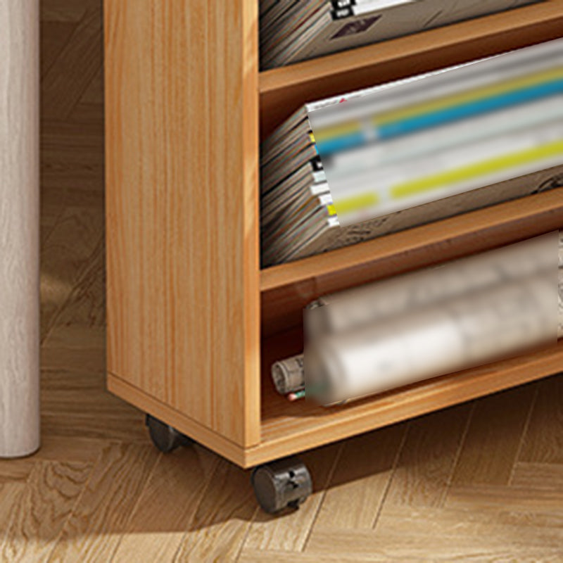 Wood Standard Bookcase Contemporary Style Closed Back Book Shelf Clearhalo 'Bookcases' 'furn' 'furn_bookcases' 'Furniture' 'furniture_bookcases' 'kitchen' 'kitchen_bookcases' 'Living Room Furniture' 'Office Furniture' 4708988