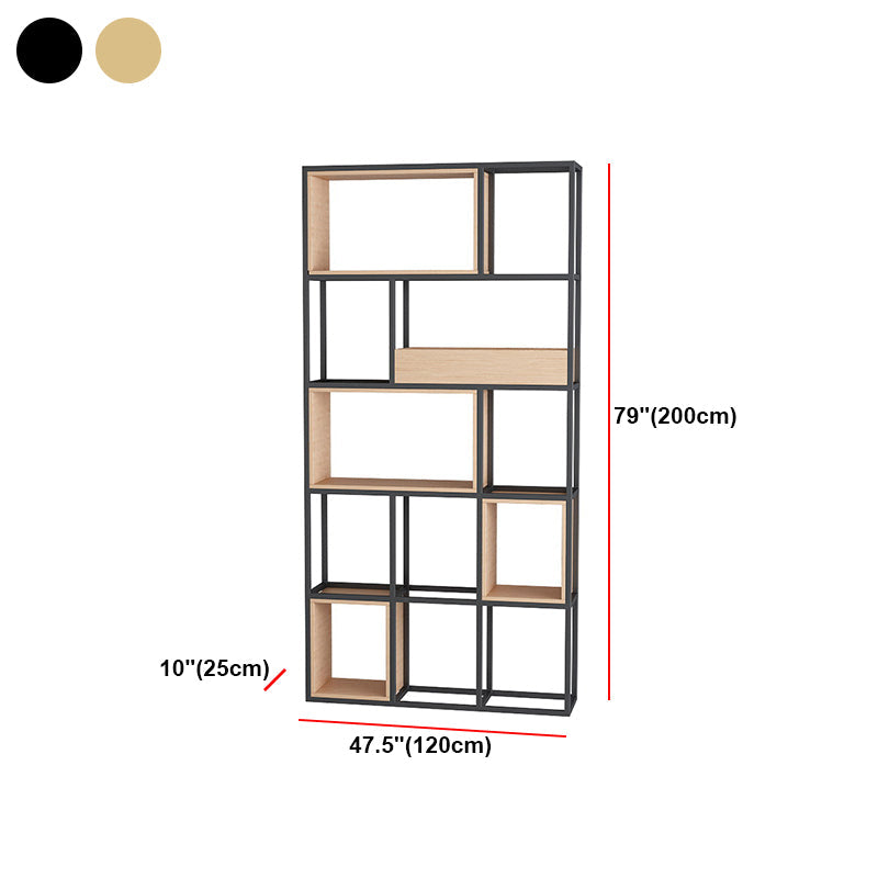 Open Metal Bookcase Minimalist Rectangular Shelf for Study Room Clearhalo 'Bookcases' 'furn' 'furn_bookcases' 'Furniture' 'furniture_bookcases' 'kitchen' 'kitchen_bookcases' 'Living Room Furniture' 'Office Furniture' 4709008
