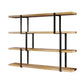 Industrial Style Open Bookshelf Etagere Shelf Bookcase for Home 102.4"L x 13.8"W x 58.3"H Clearhalo 'Bookcases' 'furn' 'furn_bookcases' 'Furniture' 'furniture_bookcases' 'kitchen' 'kitchen_bookcases' 'Living Room Furniture' 'Office Furniture' 4709013