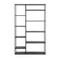 Minimalist Open Etagere Bookcase with Metal Rectangular Shelves Bookcase 39.4"L x 11.8"W x 74.8"H Clearhalo 'Bookcases' 'furn' 'furn_bookcases' 'Furniture' 'furniture_bookcases' 'kitchen' 'kitchen_bookcases' 'Living Room Furniture' 'Office Furniture' 4709024