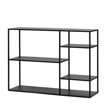 Minimalist Open Etagere Bookcase with Metal Rectangular Shelves Bookcase 39.4"L x 11.8"W x 29.5"H Clearhalo 'Bookcases' 'furn' 'furn_bookcases' 'Furniture' 'furniture_bookcases' 'kitchen' 'kitchen_bookcases' 'Living Room Furniture' 'Office Furniture' 4709028