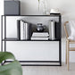Minimalist Open Etagere Bookcase with Metal Rectangular Shelves Bookcase Clearhalo 'Bookcases' 'furn' 'furn_bookcases' 'Furniture' 'furniture_bookcases' 'kitchen' 'kitchen_bookcases' 'Living Room Furniture' 'Office Furniture' 4709031