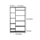 Minimalist Open Etagere Bookcase with Metal Rectangular Shelves Bookcase Clearhalo 'Bookcases' 'furn' 'furn_bookcases' 'Furniture' 'furniture_bookcases' 'kitchen' 'kitchen_bookcases' 'Living Room Furniture' 'Office Furniture' 4709037