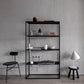 Open Metal Etagere Bookcase Contemporary Shelf Bookcase with Shelves 23.6"L x 11.8"W x 55.1"H Black Clearhalo 'Bookcases' 'furn' 'furn_bookcases' 'Furniture' 'furniture_bookcases' 'kitchen' 'kitchen_bookcases' 'Living Room Furniture' 'Office Furniture' 4709038
