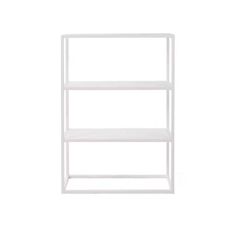 Open Metal Etagere Bookcase Contemporary Shelf Bookcase with Shelves 23.6"L x 11.8"W x 35.4"H White Clearhalo 'Bookcases' 'furn' 'furn_bookcases' 'Furniture' 'furniture_bookcases' 'kitchen' 'kitchen_bookcases' 'Living Room Furniture' 'Office Furniture' 4709043