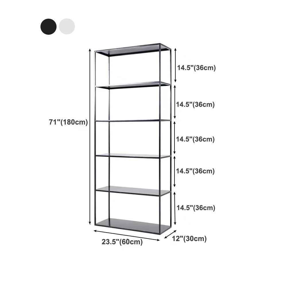 Open Metal Etagere Bookcase Contemporary Shelf Bookcase with Shelves Clearhalo 'Bookcases' 'furn' 'furn_bookcases' 'Furniture' 'furniture_bookcases' 'kitchen' 'kitchen_bookcases' 'Living Room Furniture' 'Office Furniture' 4709051
