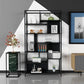 Open Etagere Bookcase Modern Style Shelf Bookcase with Metal Material 39.4"L x 11.8"W x 70.9"H Black Clearhalo 'Bookcases' 'furn' 'furn_bookcases' 'Furniture' 'furniture_bookcases' 'kitchen' 'kitchen_bookcases' 'Living Room Furniture' 'Office Furniture' 4709055