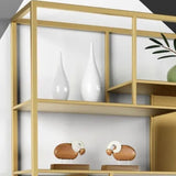 Open Etagere Bookcase Modern Style Shelf Bookcase with Metal Material Clearhalo 'Bookcases' 'furn' 'furn_bookcases' 'Furniture' 'furniture_bookcases' 'kitchen' 'kitchen_bookcases' 'Living Room Furniture' 'Office Furniture' 4709059
