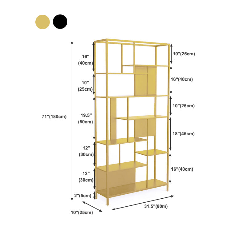 Open Metal Etagere Bookcase Modern Shelf Bookcase with Shelves Clearhalo 'Bookcases' 'furn' 'furn_bookcases' 'Furniture' 'furniture_bookcases' 'kitchen' 'kitchen_bookcases' 'Living Room Furniture' 'Office Furniture' 4709074