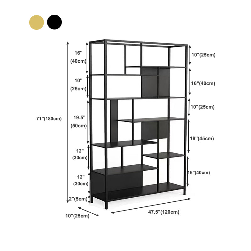 Open Metal Etagere Bookcase Modern Shelf Bookcase with Shelves Clearhalo 'Bookcases' 'furn' 'furn_bookcases' 'Furniture' 'furniture_bookcases' 'kitchen' 'kitchen_bookcases' 'Living Room Furniture' 'Office Furniture' 4709076
