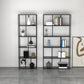 Industrial Style Metal Etagere Bookcase with Rectangular Shelves Bookcase Clearhalo 'Bookcases' 'furn' 'furn_bookcases' 'Furniture' 'furniture_bookcases' 'kitchen' 'kitchen_bookcases' 'Living Room Furniture' 'Office Furniture' 4709082