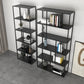 Industrial Style Metal Etagere Bookcase with Rectangular Shelves Bookcase Clearhalo 'Bookcases' 'furn' 'furn_bookcases' 'Furniture' 'furniture_bookcases' 'kitchen' 'kitchen_bookcases' 'Living Room Furniture' 'Office Furniture' 4709088