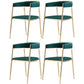 Glam 1/4/5 Pieces Dining Room Chair Set Rectangle Dining Table Set 4 Green Chairs Clearhalo 'Dining Room Sets' 'Dining Tables & Seating' 'dining_room_set' 'furn' 'furn_dining_room_set' 'Furniture' 'furniture_dining_room_set' 'Kitchen & Dining Furniture' 4713058