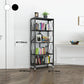Industrial Open Etagere Bookshelf Metal Bookshelf with Caster Wheels Clearhalo 'Bookcases' 'furn' 'furn_bookcases' 'Furniture' 'furniture_bookcases' 'kitchen' 'kitchen_bookcases' 'Living Room Furniture' 'Office Furniture' 4718802