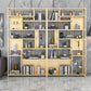 9.84"W 78.74"H Bookshelf Open Back Glam Style for Study Room Home Office Clearhalo 'Bookcases' 'furn' 'furn_bookcases' 'Furniture' 'furniture_bookcases' 'kitchen' 'kitchen_bookcases' 'Living Room Furniture' 'Office Furniture' 4718836