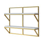 Glam Wall Mounted Bookshelf Iron Frame Glass and Pine Shelf Bookshelf Clearhalo 'Bookcases' 'furn' 'furn_bookcases' 'Furniture' 'furniture_bookcases' 'kitchen' 'kitchen_bookcases' 'Living Room Furniture' 'Office Furniture' 4718853