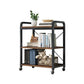 Industrial Open Etagere Bookshelf Steel Frame Manufactured Wood Shelf Bookshelf 24"L x 12"W x 31"H Black-Brown Clearhalo 'Bookcases' 'furn' 'furn_bookcases' 'Furniture' 'furniture_bookcases' 'kitchen' 'kitchen_bookcases' 'Living Room Furniture' 'Office Furniture' 4718874