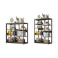 Industrial Open Etagere Bookshelf Steel Frame Manufactured Wood Shelf Bookshelf Clearhalo 'Bookcases' 'furn' 'furn_bookcases' 'Furniture' 'furniture_bookcases' 'kitchen' 'kitchen_bookcases' 'Living Room Furniture' 'Office Furniture' 4718882