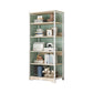 Industrial Open Etagere Bookshelf Steel Frame Manufactured Wood Shelf Bookshelf 24"L x 12"W x 63"H White-Wood Clearhalo 'Bookcases' 'furn' 'furn_bookcases' 'Furniture' 'furniture_bookcases' 'kitchen' 'kitchen_bookcases' 'Living Room Furniture' 'Office Furniture' 4718898