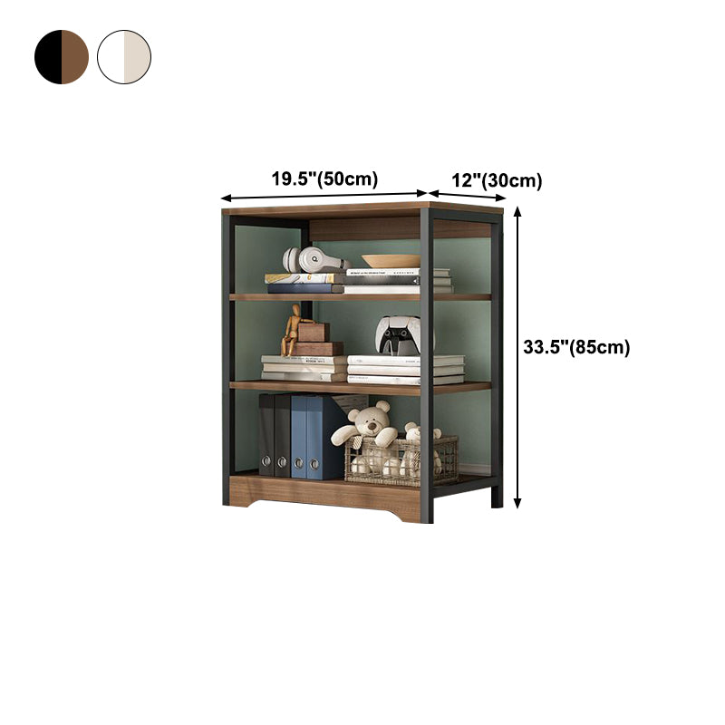 Industrial Open Etagere Bookshelf Steel Frame Manufactured Wood Shelf Bookshelf Clearhalo 'Bookcases' 'furn' 'furn_bookcases' 'Furniture' 'furniture_bookcases' 'kitchen' 'kitchen_bookcases' 'Living Room Furniture' 'Office Furniture' 4718899
