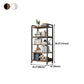 Industrial Open Etagere Bookshelf Steel Frame Manufactured Wood Shelf Bookshelf Clearhalo 'Bookcases' 'furn' 'furn_bookcases' 'Furniture' 'furniture_bookcases' 'kitchen' 'kitchen_bookcases' 'Living Room Furniture' 'Office Furniture' 4718904