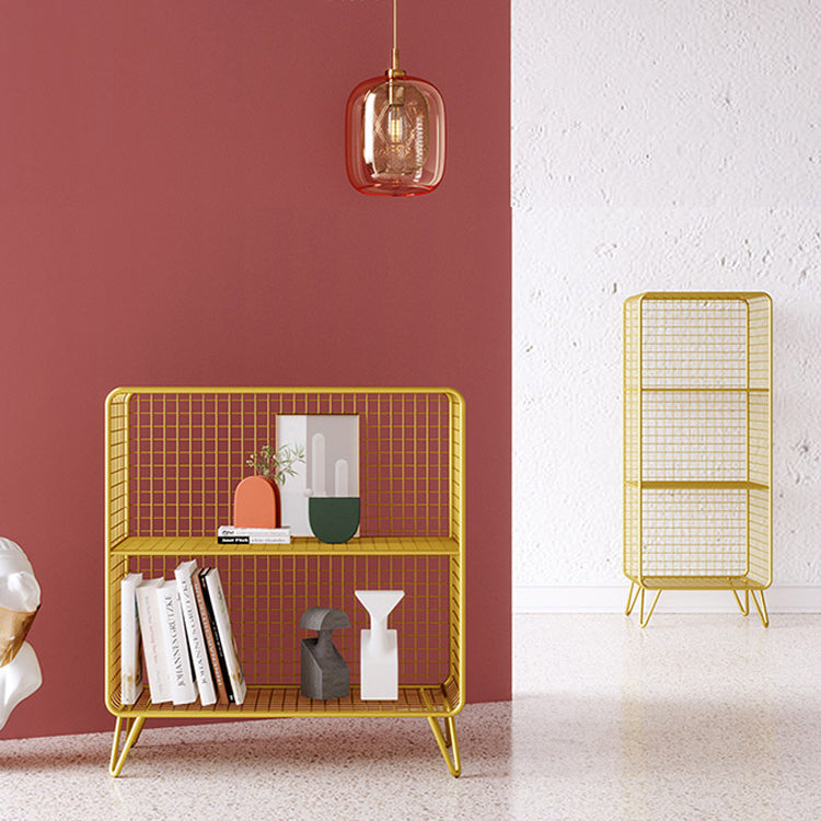 Glam Metal Iron Standard Bookshelf Vertical Closed Back Bookshelf Clearhalo 'Bookcases' 'furn' 'furn_bookcases' 'Furniture' 'furniture_bookcases' 'kitchen' 'kitchen_bookcases' 'Living Room Furniture' 'Office Furniture' 4718952