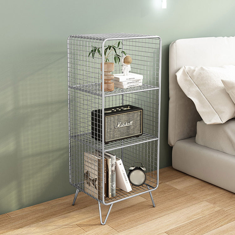 Glam Metal Iron Standard Bookshelf Vertical Closed Back Bookshelf Clearhalo 'Bookcases' 'furn' 'furn_bookcases' 'Furniture' 'furniture_bookcases' 'kitchen' 'kitchen_bookcases' 'Living Room Furniture' 'Office Furniture' 4718955