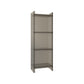 Glam Vertical Standard Bookshelf Acrylic Closed Back Bookshelf for Living Room 15.7"L x 9.8"W x 46.5"H Smoke Gray Clearhalo 'Bookcases' 'furn' 'furn_bookcases' 'Furniture' 'furniture_bookcases' 'kitchen' 'kitchen_bookcases' 'Living Room Furniture' 'Office Furniture' 4718972