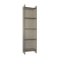Glam Vertical Standard Bookshelf Acrylic Closed Back Bookshelf for Living Room 15.7"L x 9.8"W x 59.8"H Smoke Gray Clearhalo 'Bookcases' 'furn' 'furn_bookcases' 'Furniture' 'furniture_bookcases' 'kitchen' 'kitchen_bookcases' 'Living Room Furniture' 'Office Furniture' 4718974