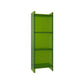Glam Vertical Standard Bookshelf Acrylic Closed Back Bookshelf for Living Room 15.7"L x 9.8"W x 46.5"H Dark Green Clearhalo 'Bookcases' 'furn' 'furn_bookcases' 'Furniture' 'furniture_bookcases' 'kitchen' 'kitchen_bookcases' 'Living Room Furniture' 'Office Furniture' 4718979
