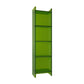 Glam Vertical Standard Bookshelf Acrylic Closed Back Bookshelf for Living Room 15.7"L x 9.8"W x 59.8"H Dark Green Clearhalo 'Bookcases' 'furn' 'furn_bookcases' 'Furniture' 'furniture_bookcases' 'kitchen' 'kitchen_bookcases' 'Living Room Furniture' 'Office Furniture' 4718981
